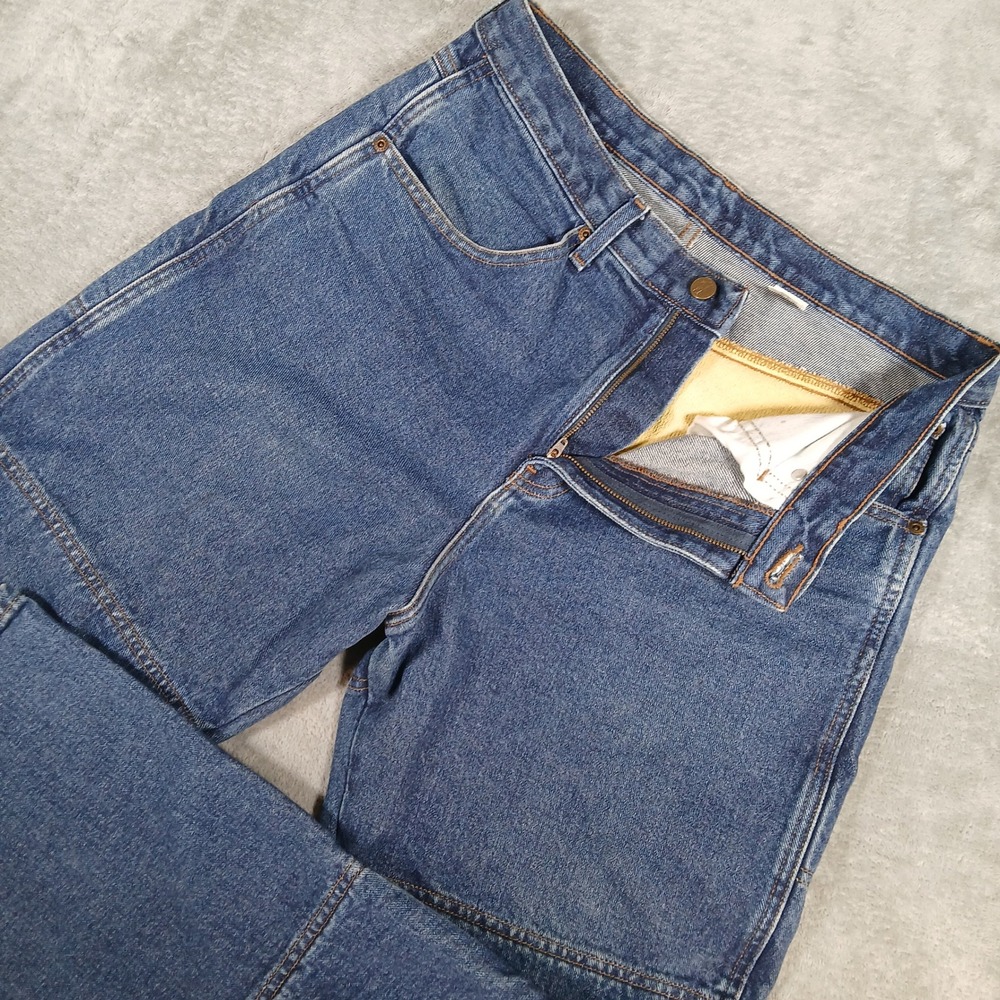 Draggin Jeans Mens 32x30 Blue Kevlar Lined Riding Denim Pants USA Made